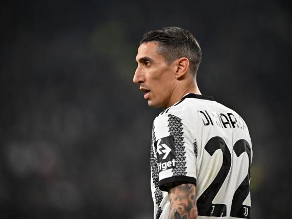 TURIN, ITALY - MARCH 09: Angel Di Maria of Juventus looks on during the UEFA Europa League round of 16 leg one match between Juventus and Sport-Club Freiburg at Allianz Stadium on March 09, 2023 in Turin, Italy. (Photo by Chris Ricco - Juventus FC/Juventus FC via Getty Images)
