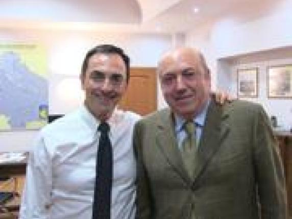 A sinistra l’imprenditore Luigi  Gallo, a destra il presidente dell’Anas