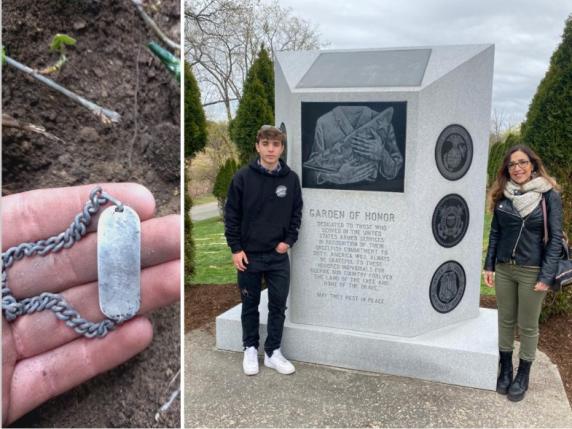 Gabriele Pavolettoni, il 19enne che ha trovato il braccialetto di un soldato e lo ha riconsegnato ai familiari a Boston