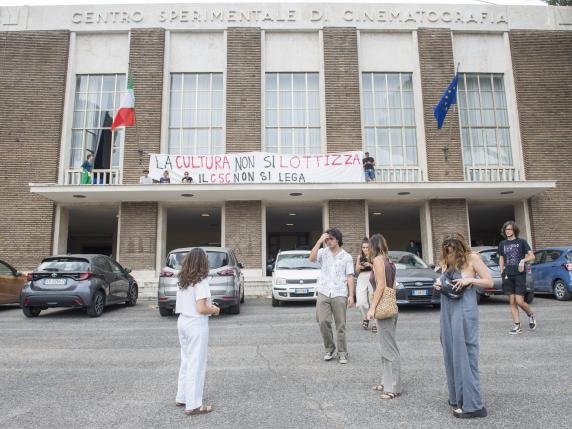 Roma - Protesta degli studenti del Centro Sperimentale di Cinematografia. Intervista a Francesco Luciani