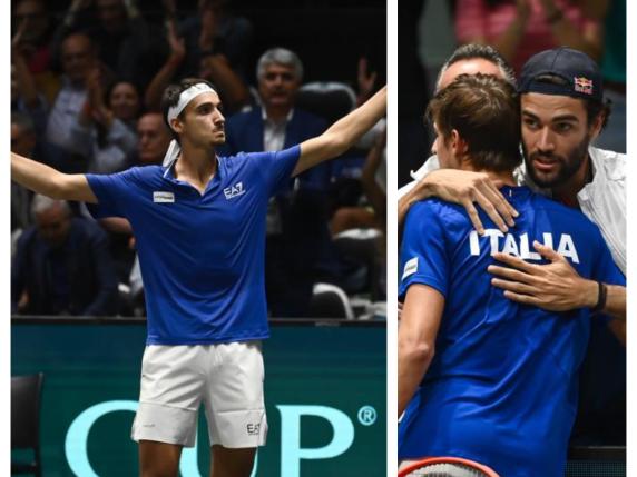 Coppa Davis, con le vittorie di Arnaldi e Sonego per l’Italia è festa doppia contro il Cile