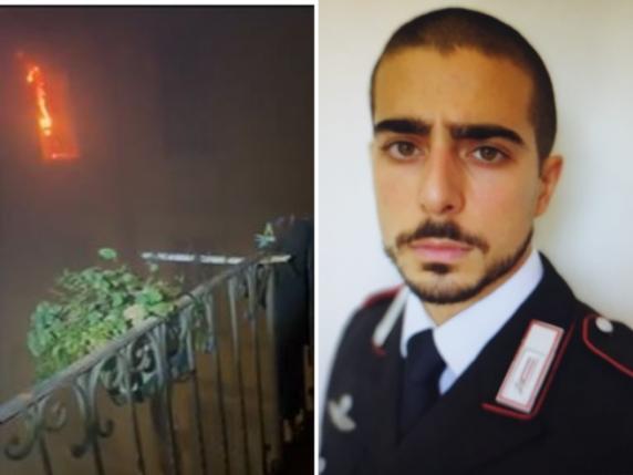 Milano, il carabiniere che ha salvato un ragazzo dall'incendio: «Ho sfondato la porta col telaio di una bici, ho visto un piede, ho tirato»