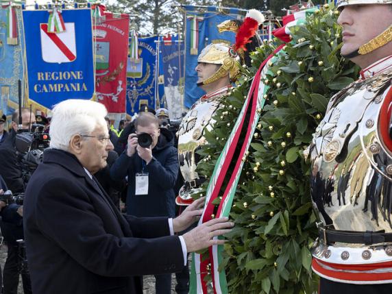 Ottantesimo della battaglia di Mignano Monte Lungo, Mattarella rende gli onori ai caduti 