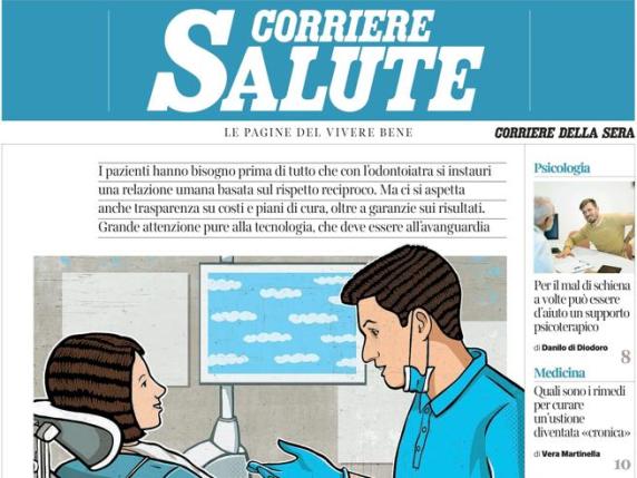 Sul Corriere Salute: cosa chiediamo al dentista? Prima di tutto un rapporto di fiducia