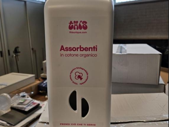 Dispenser Per Assorbenti Igienici Marplast - Bianco, Plastica, Da Montare A Parete - Foto 4