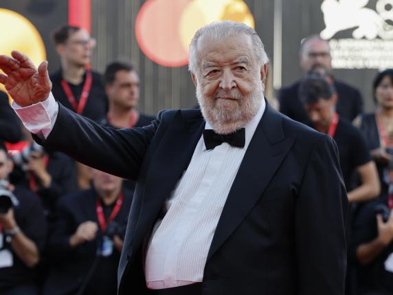 Italian director Pupi Avati arrives for the closing ceremony of the 81st annual Venice International Film Festival, in Venice, Italy, 07 September 2024.   ANSA/FABIO FRUSTACI