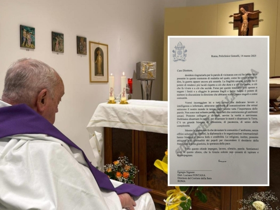 La lettera di Papa Francesco al Corriere: «Nella malattia la guerra mi sembra ancora più assurda. Bisogna disarmare la Terra»