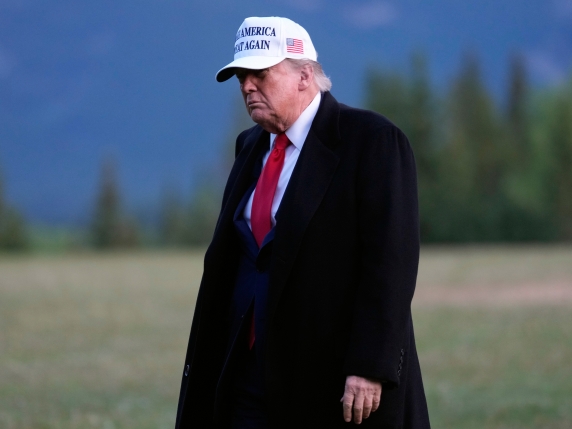 U.S. President Donald Trump arrives at the G7 Summit in Kananaskis, Alberta, Sunday, June 15, 2025. (Adrian Wyld/The Canadian Press via AP) Associated Press / LaPresse Only italy and spain