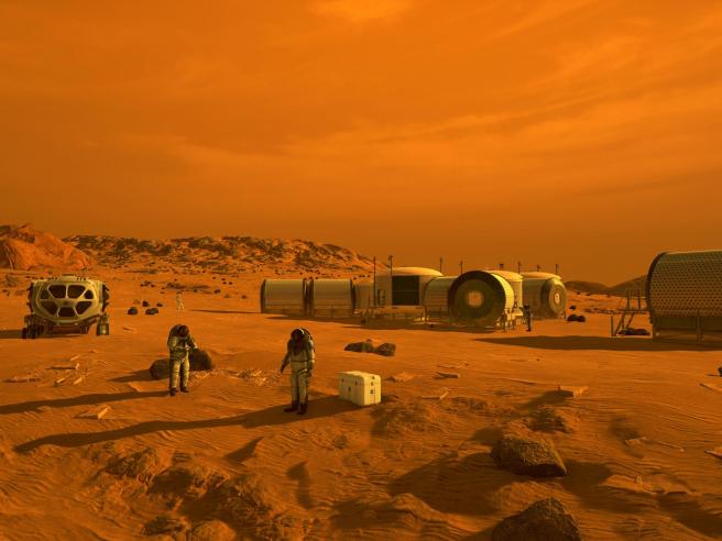 foto della NASA degli alberi di Marte