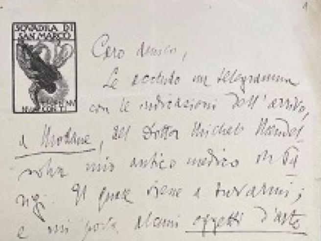 Roma, ritrovata lettera di Gabriele D'Annunzio rubata 10 anni ...