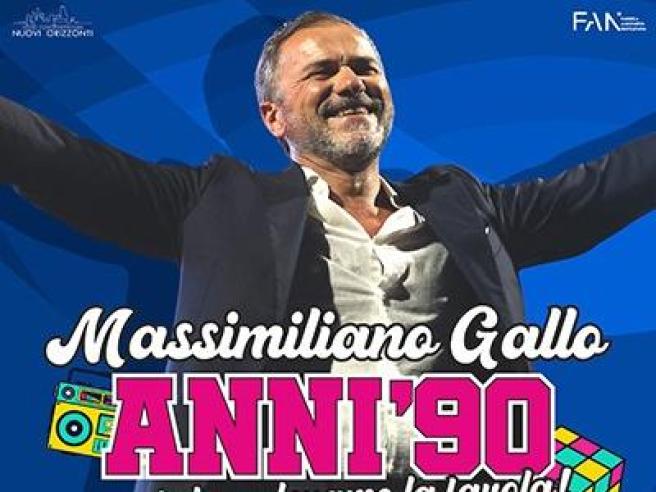 Massimiliano Gallo al Cilea con «Anni 90'… Noi che volevamo la favola!» | Corriere.it