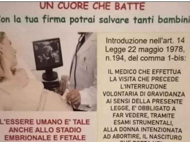 Milano, il volantino in chiesa: «Sì all'obbligo di ascoltare il battito del  feto per le donne che vogliono abortire »