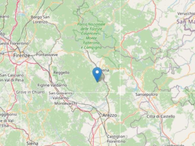 Terremoto in provincia di Arezzo scossa di magnitudo 2.3 a Talla