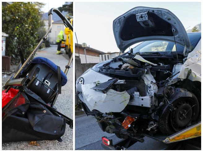 Incidente a Trento, due mamme con i loro bambini travolte da un'auto sul  marciapiede