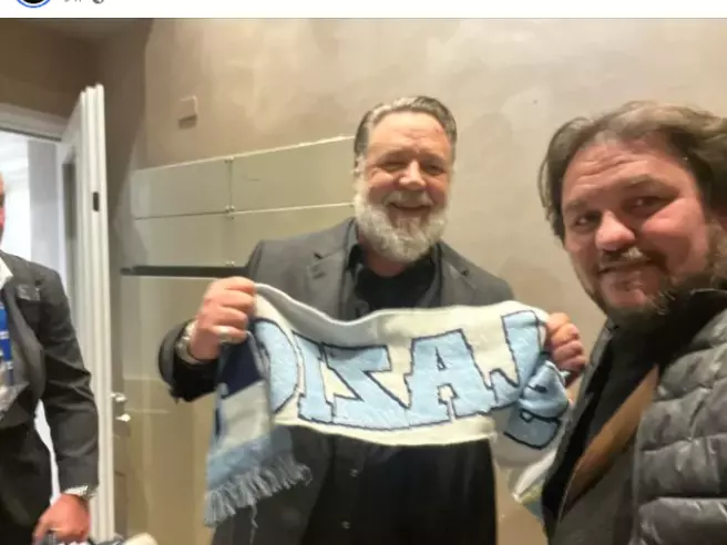 Russell Crowe tifa la Lazio