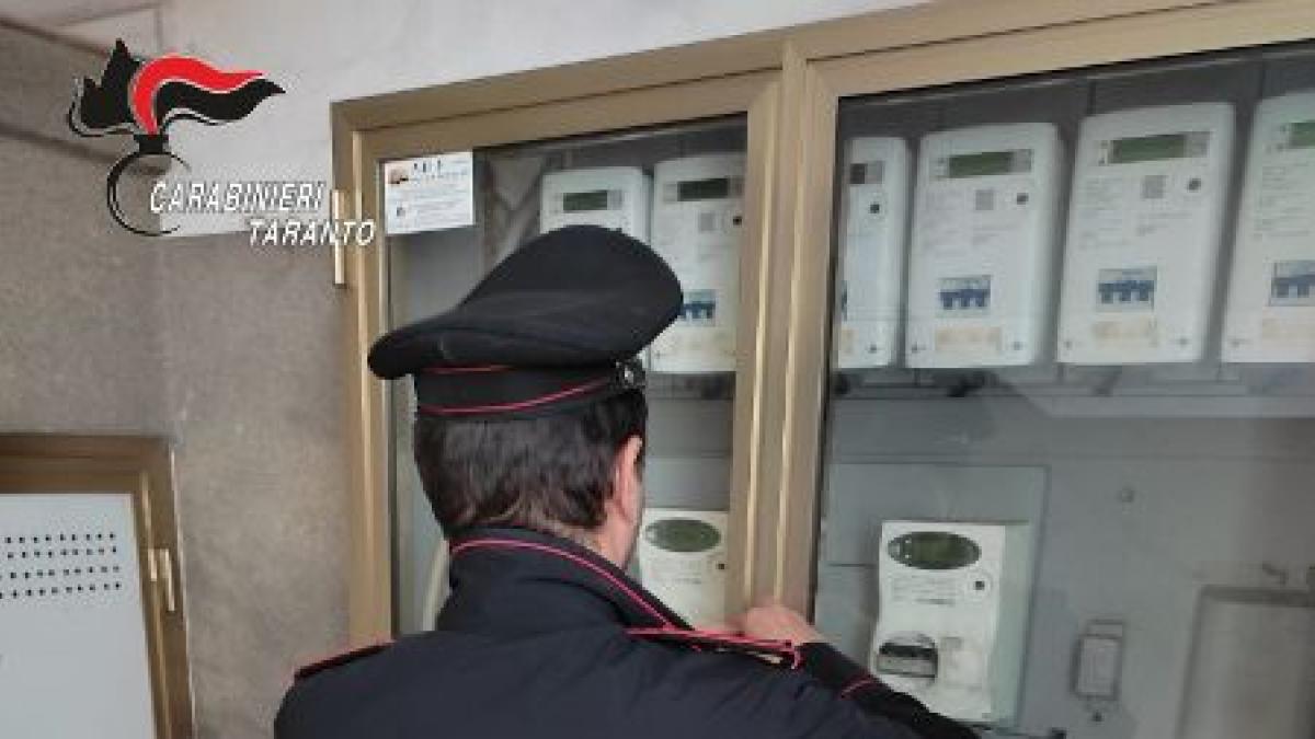 Taranto, furto di energia elettrica per 200mila euro, 57 denunciati