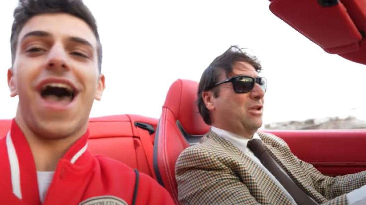 Acidente de Casal Palocco, vídeo com Matteo Di Pietro e pai na Ferrari (sem cinto): “Maravilhosa, eu a beijo”