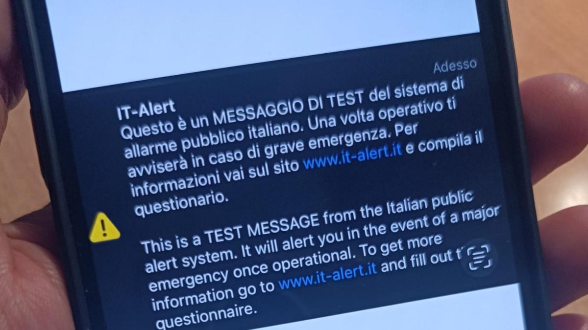 It-Alert, A Mezzogiorno Ha Suonato Il Messaggio Di Allarme Sui ...