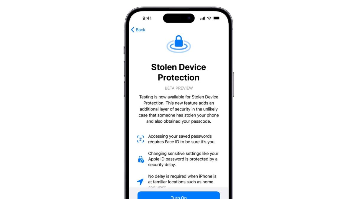iOS 17.3, Stolen Protection chega para iPhone: um modo que protege dados em caso de roubo