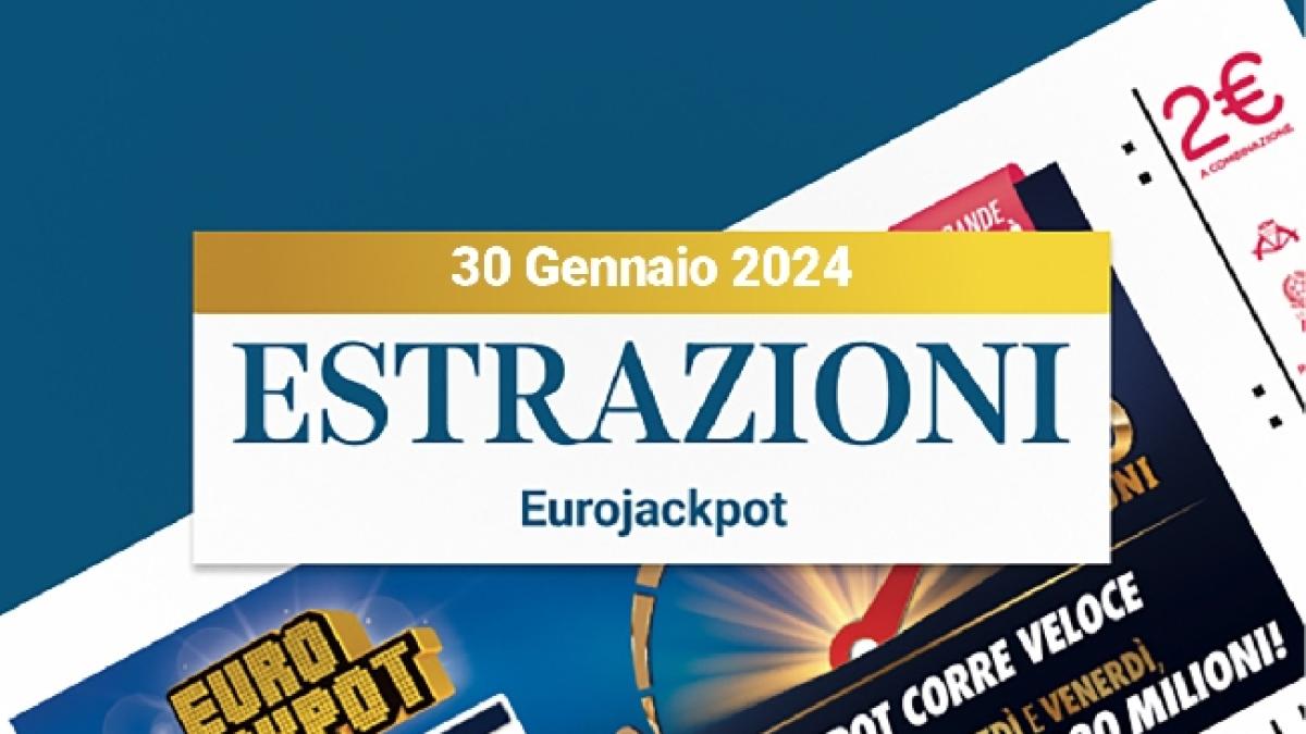 Estrazione Eurojackpot i numeri vincenti di oggi marted 30