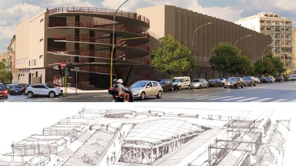 Parcheggio Metronio a Roma, ecco come sarà fra 2 anni: giardino pensile,  nuovo mercato e aule studio. Partono i lavori | Corriere.it