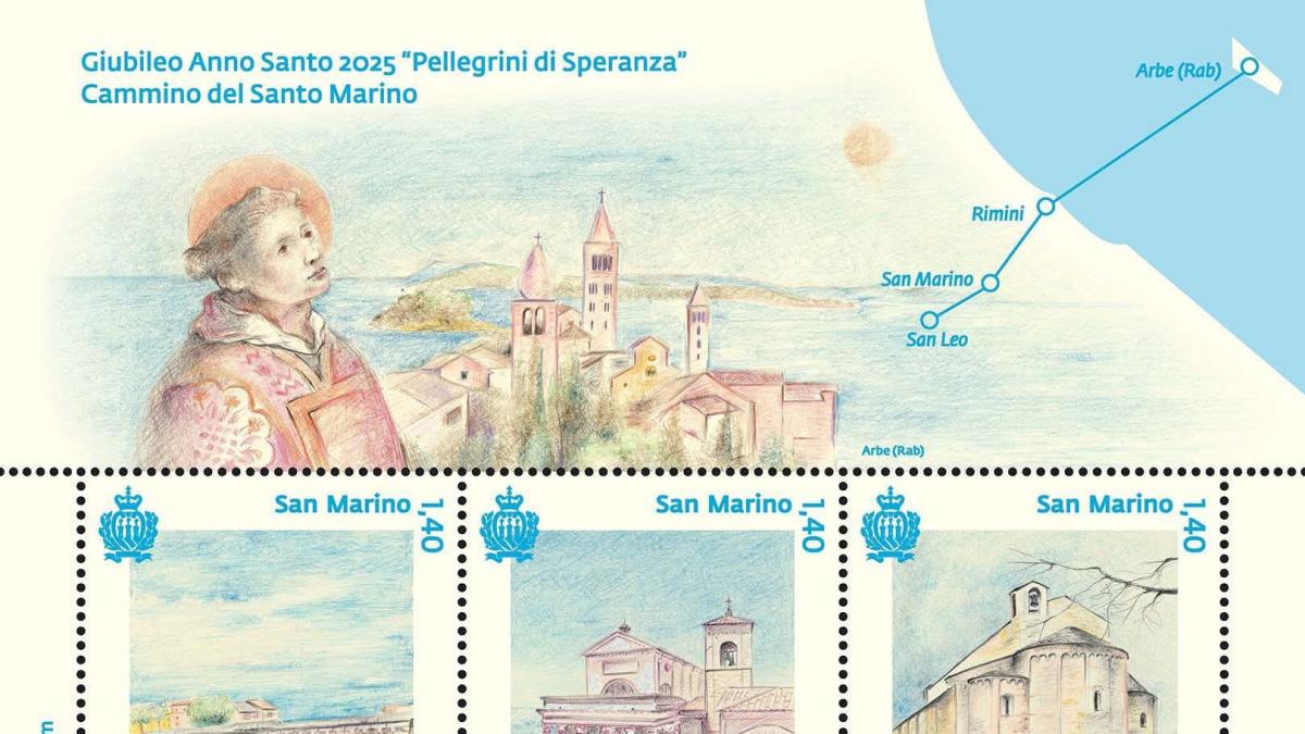 Il foglio filatelico di Luigi Oldani per la Repubblica di San Marino