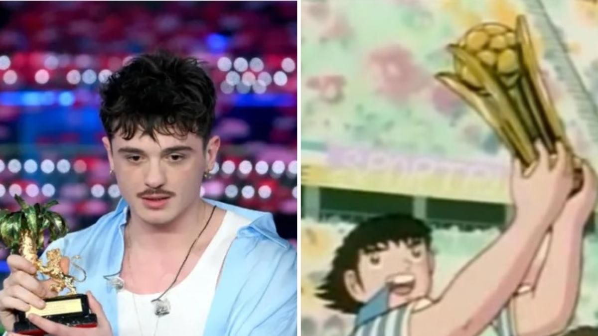 I migliori meme della serata finale di Sanremo: Olly come «Holly e Benji» e «Sii come Lucio»