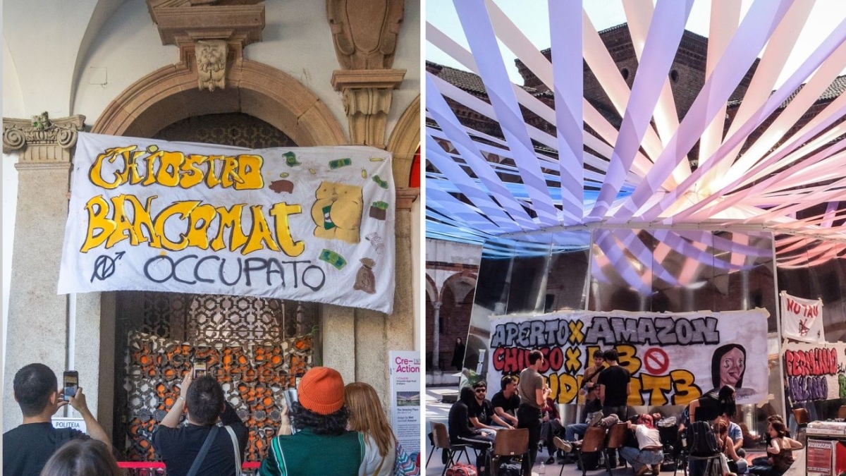 Milano, barricate contro l'installazione di Amazon in Università Statale: spazi occupati per tre giorni. Studente russo fermato sui tetti