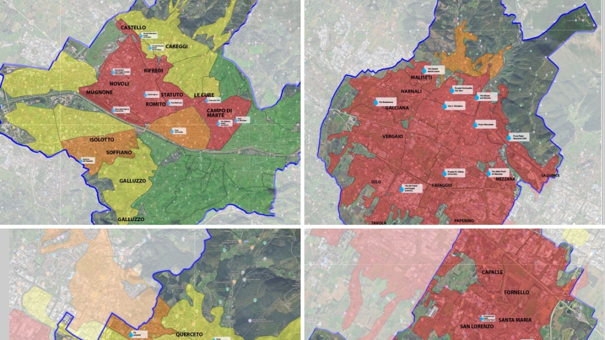 Interruzione dell'acqua per i lavori di Publiacqua a Firenze: dalla Piana a Prato, ecco dove sono tutte le autobotti