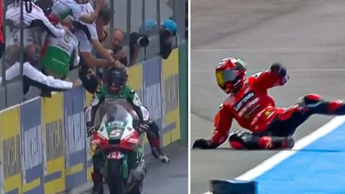 MotoGp Francia: caos pioggia succede di tutto. Zarco vince su Marc Marquez. Bagnaia da incubo, cade ancora e chiude 16° Live MotoGp Francia: caos pioggia succede di tutto. Zarco vince su Marc Marquez. Bagnaia da incubo, cade ancora e chiude 16° Live