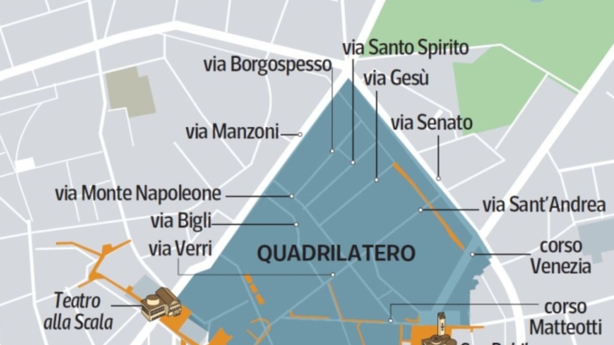 Nel Quadrilatero della Moda scattano le multe: al via da sabato 12 luglio. Il caso delle auto ibride nelle Ztl