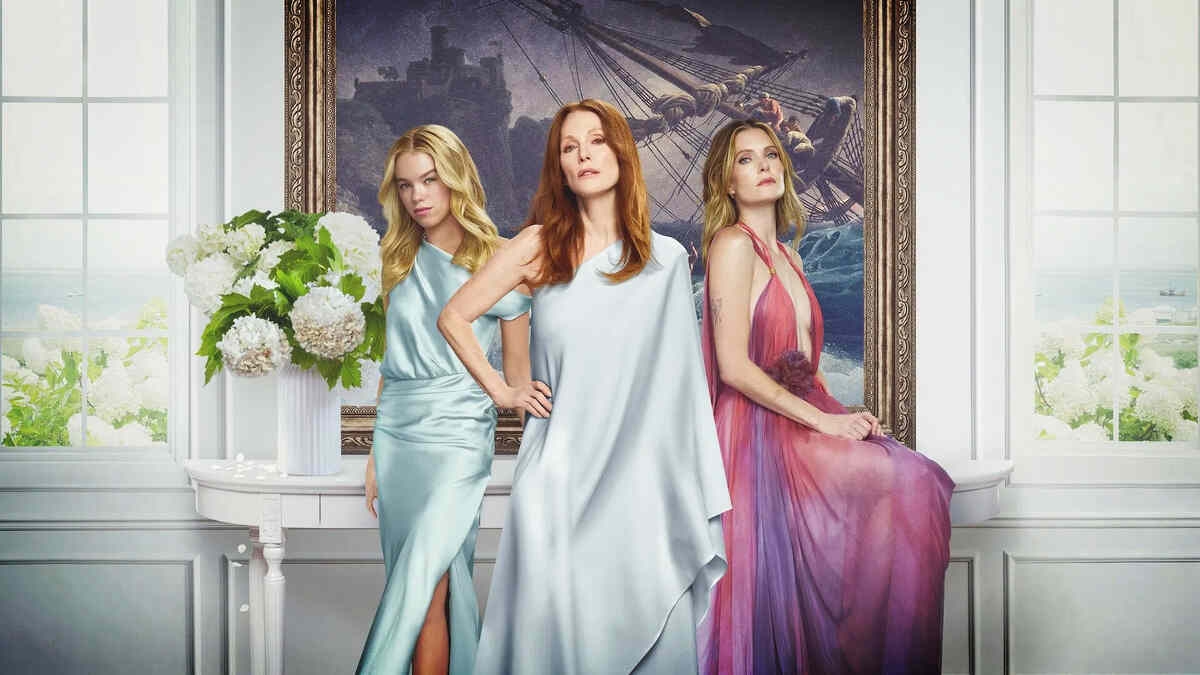 "Sirens", la ricchezza diventa inquietante nella dark comedy con Julianne Moore e Kevin Bacon