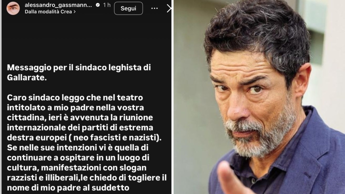 Alessandro Gassmann al sindaco di Gallarate: «Togliete il nome di mio padre dal teatro del Remigration Summit». La replica: «Censura»