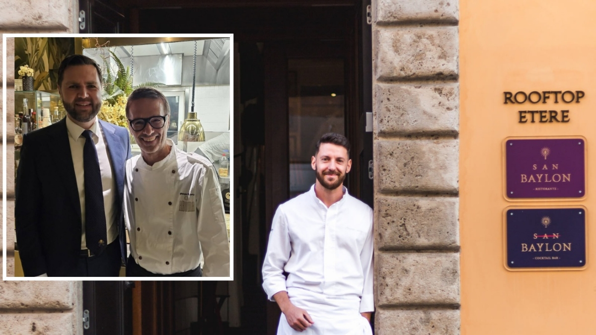 Roma, fuori programma per J.D. Vance: pranzo in centro (senza prenotazione) al San Baylon. E ieri la cena stellata
