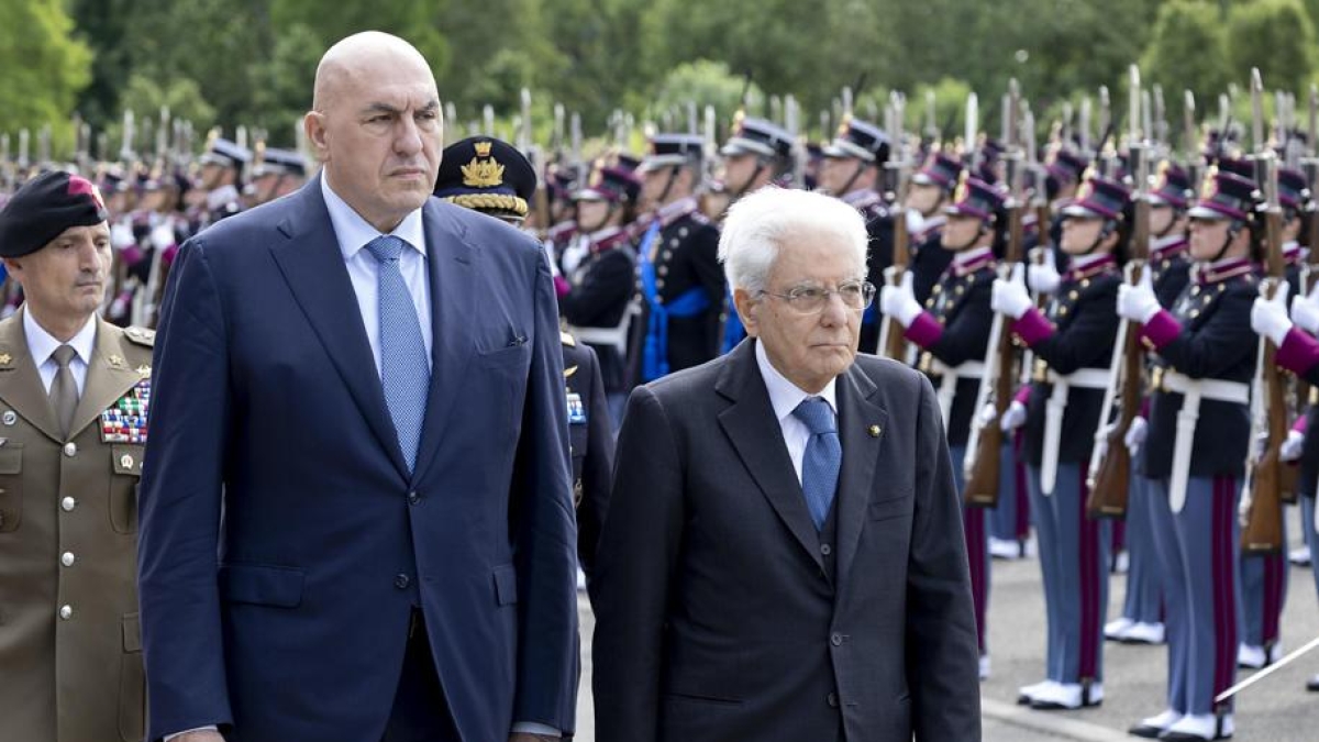 Mattarella, il Presidente della Repubblica a Modena alla cerimonia del Mak P 100 dell'Accademia militare