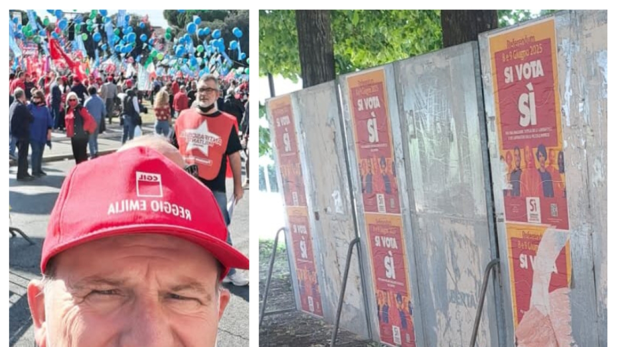 Referendum, a Reggio Emilia volontario della Cgil aggredito mentre faceva volantinaggio: «Offese, sputi e schiaffi da un uomo che poi si è allontanato»