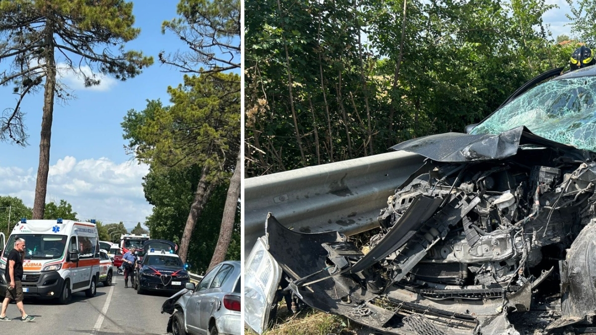 Incidente stradale ad Arezzo: scontro frontale tra auto, due donne ricoverate in condizioni gravissime