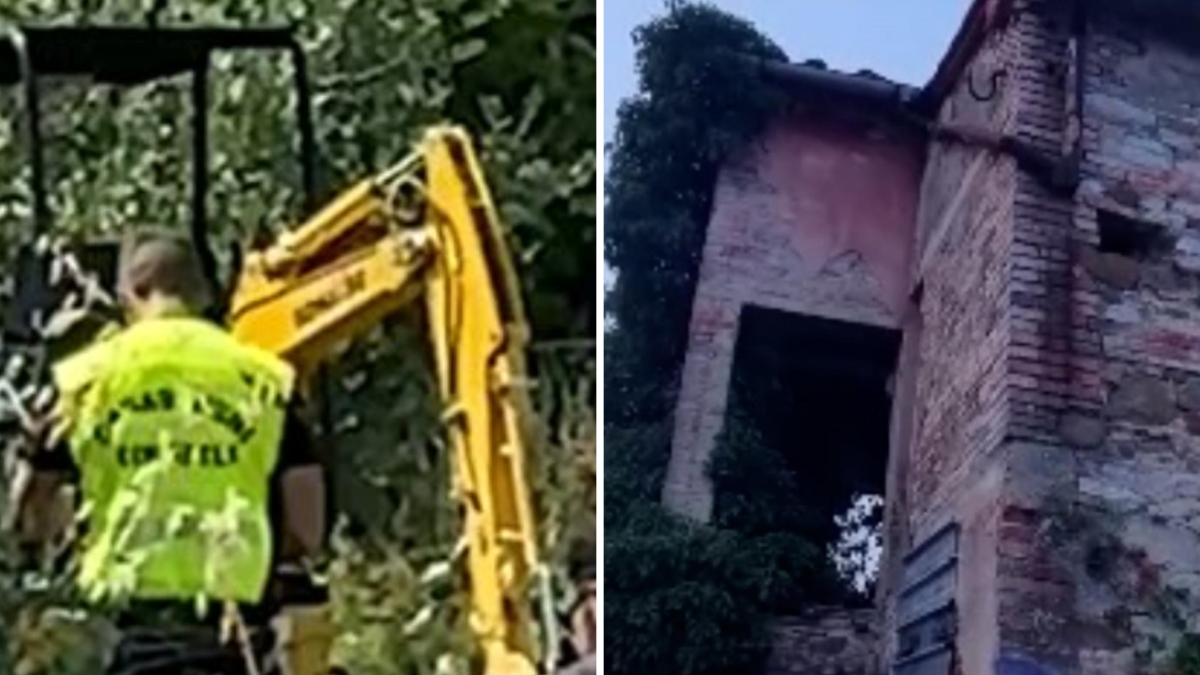 Ruspe davanti alla casa di Vasile Frumuzache e al campo dove ha nascosto le due donne uccise