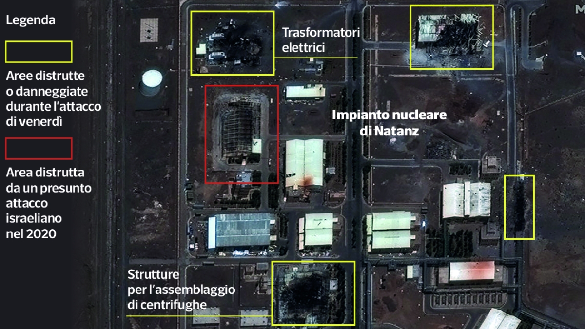 ecco i danni al sito nucleare di natanz in iran dopo gli attacchi le foto satellitari