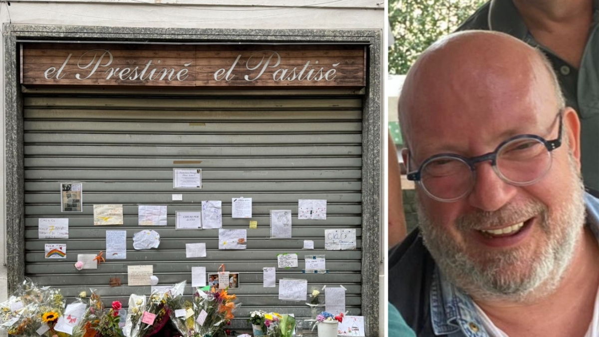 Cernusco sul Naviglio, «el Prestiné» Nico Perego muore d'infarto a 57 anni: i clienti riempiono la saracinesca di ricordi