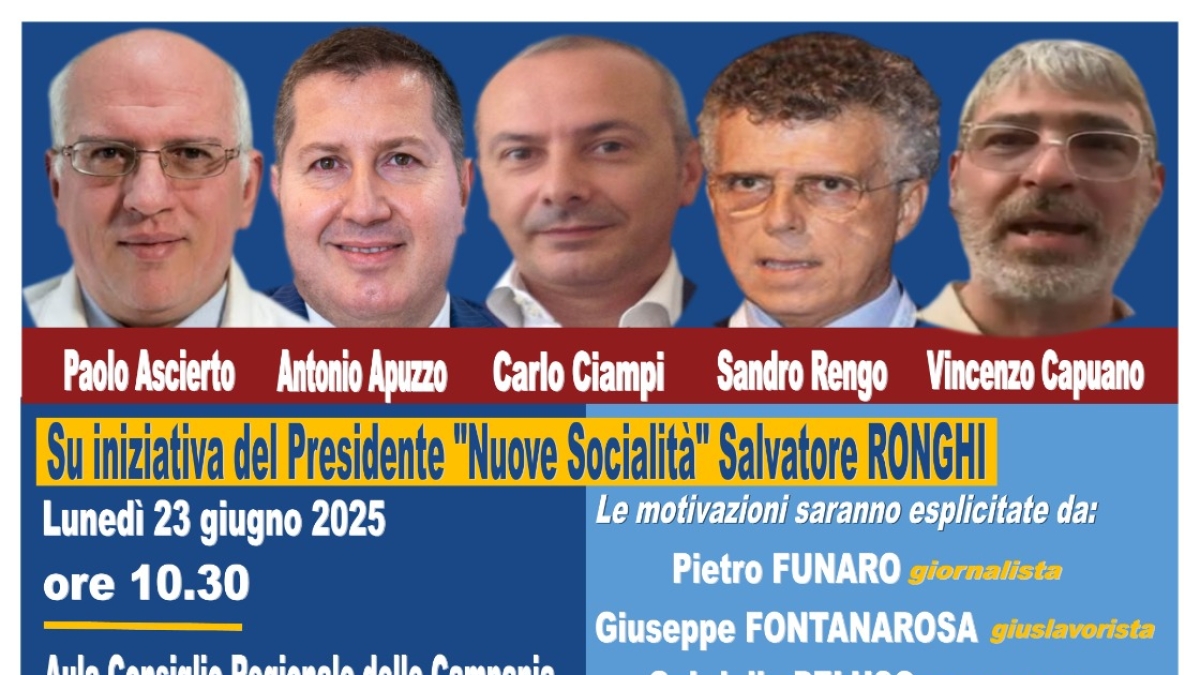 «Campani protagonisti»: premi a 5 personalità della regione