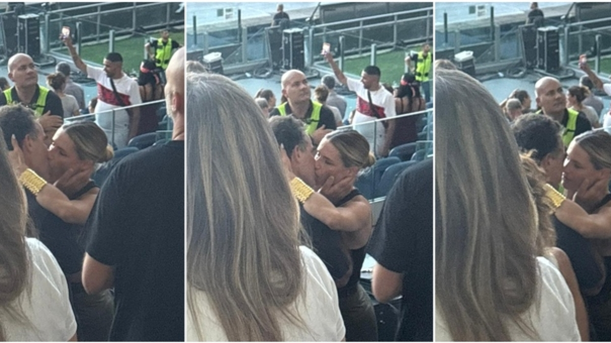 Michelle Hunziker e Nino Tronchetti Provera, scoppiato l'amore: baci appassionati al concerto di Vasco