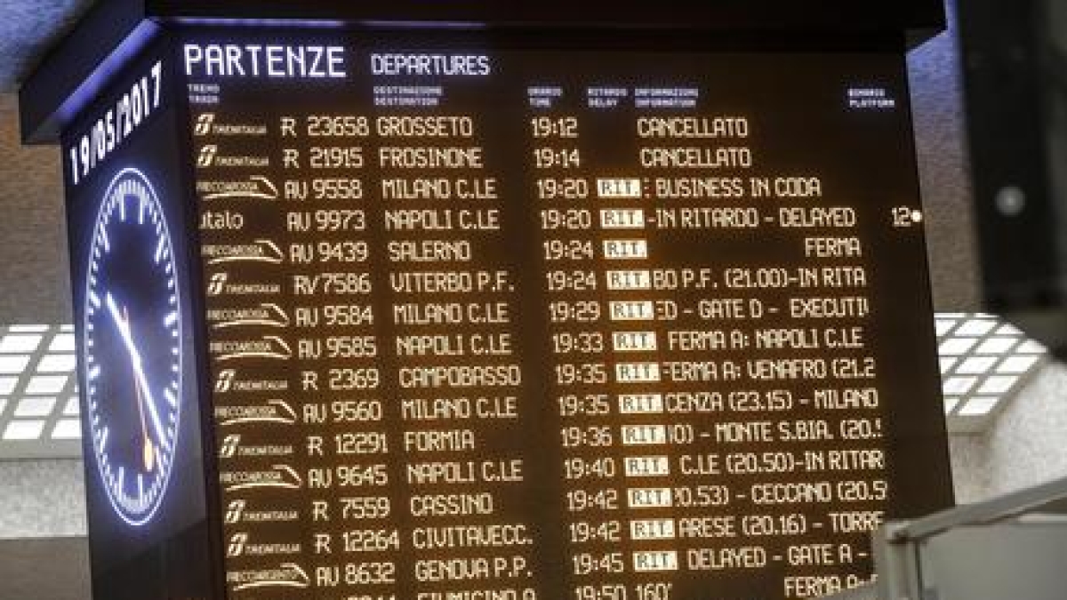 L'enigma del treno per Roma che ci mette un'ora e venti all'andata e 80 minuti al ritorno. La risposta? Chiedetela a Flaubert