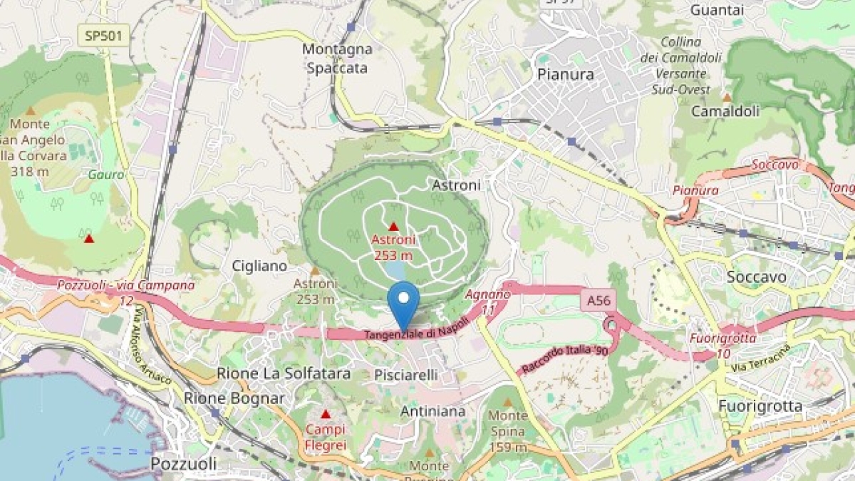 Terremoto oggi ai Campi Flegrei, scossa di magnitudo 2.6 avvertita dalla popolazione