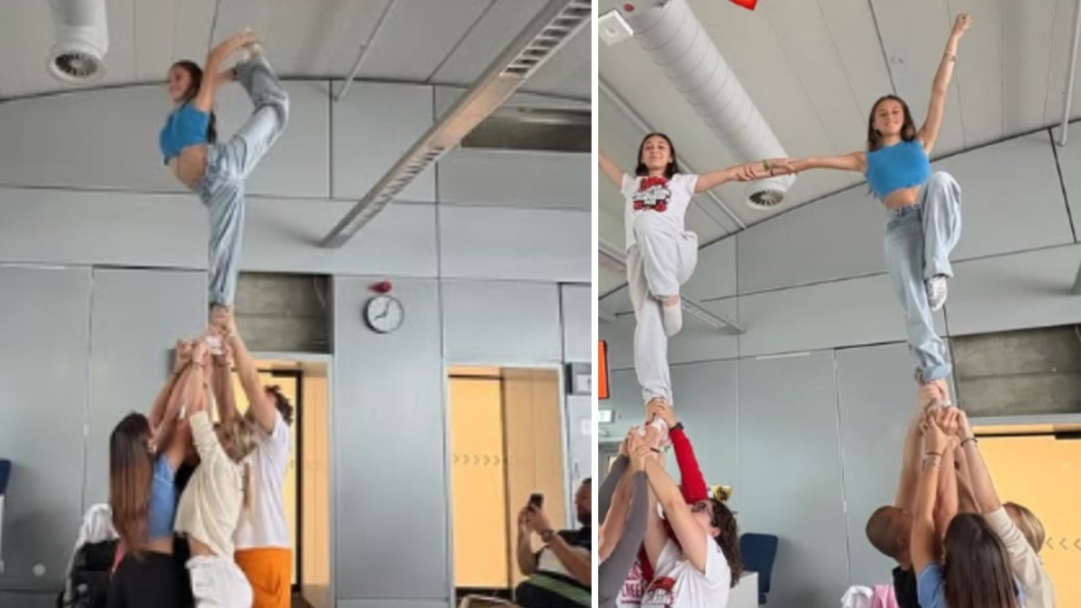 Monza Cheer, show a sorpresa all'aeroporto di Francoforte: applausi per le cheerleader reduci dal successo ai campionati europei