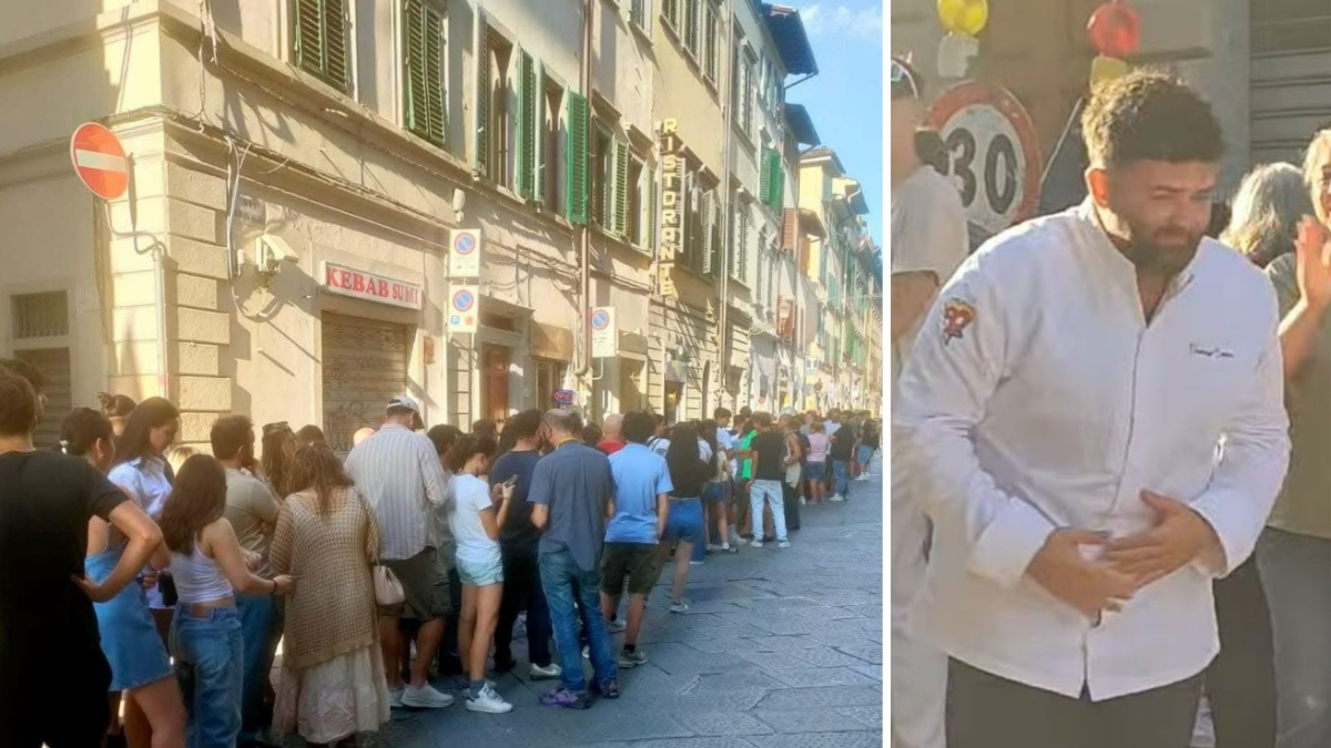 Firenze, il «guru» della pizza apre in via Ghibellina: fila incredibile (e applausi in strada) all'inaugurazione