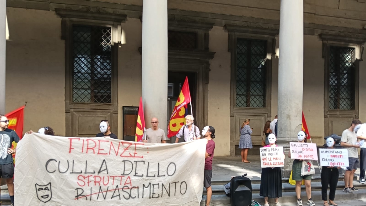 «Firenze culla dello sfruttamento», i lavoratori dei musei scendono in piazza