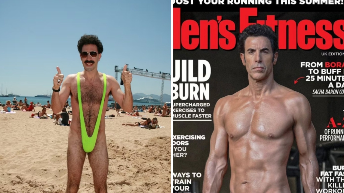 Sacha Baron Cohen, l'incredibile trasformazione dal magrolino Borat al muscoloso Mefistofele per la nuova serie Marvel