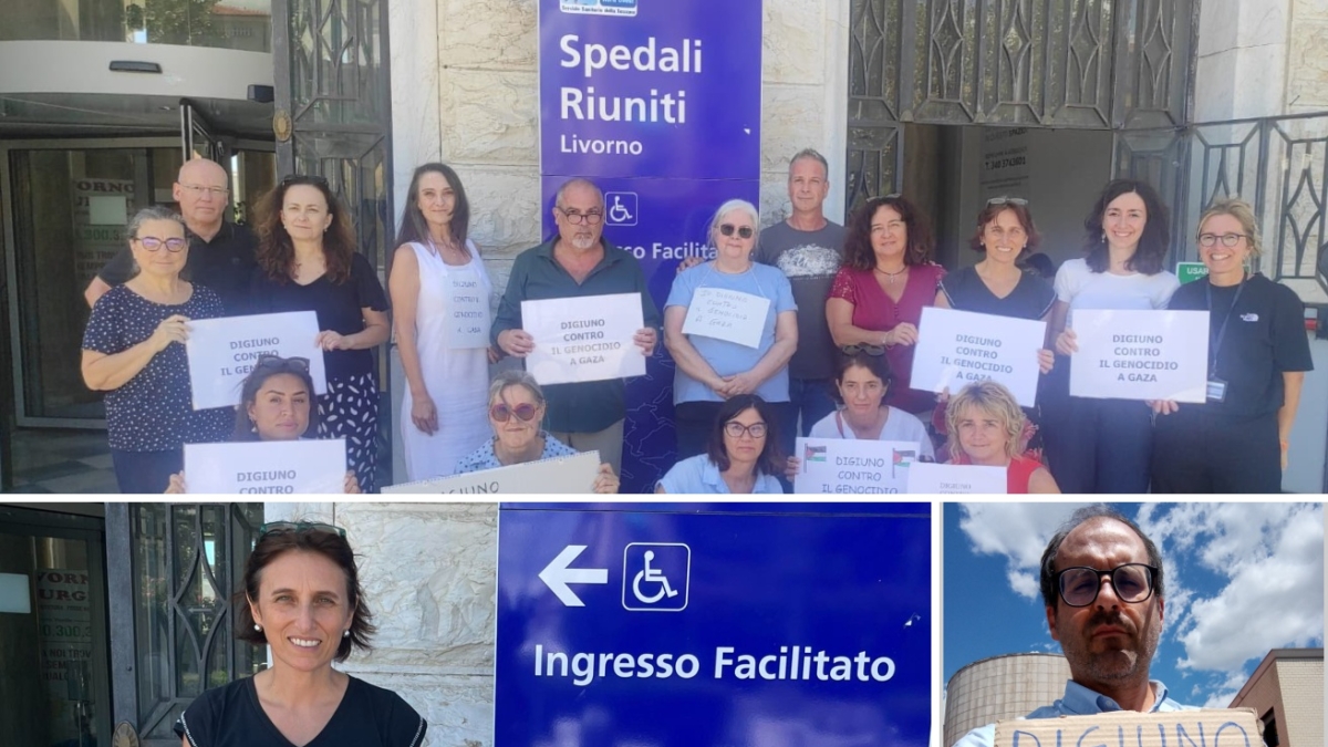 «Digiuno per Gaza»: la staffetta di centinaia di sanitari toscani davanti a ospedali e Asl