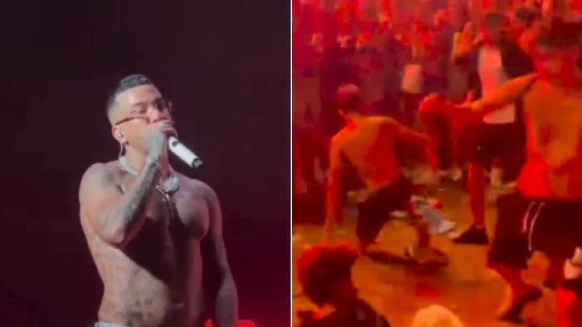 Sfera Ebbasta, rissa al suo concerto e lui abbandona il palco. «Siete dei babbi, non sapete divertirvi»